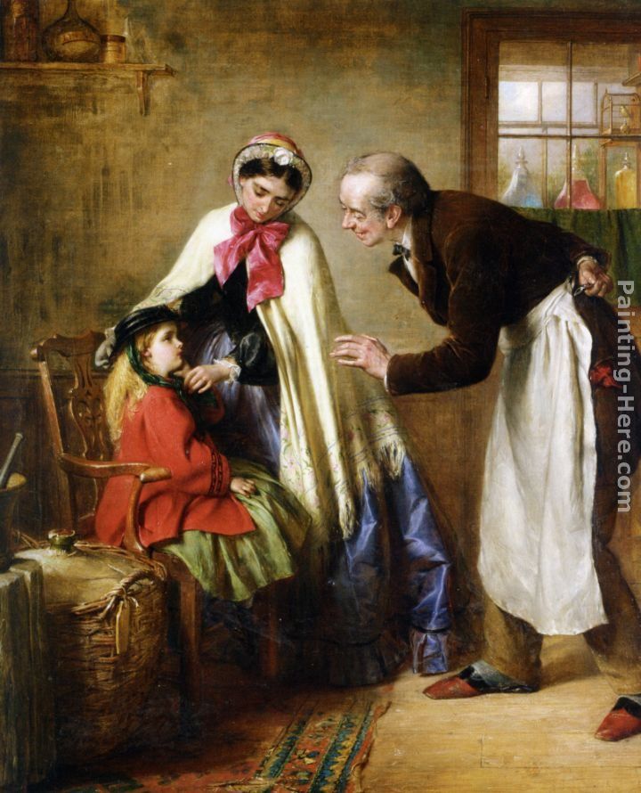 Edward Hughes A First Visit to the Dentist Painting